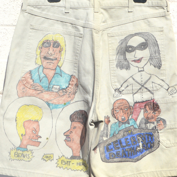 MTV Beavis and Butthead Shorts Cargo - Picture 2 of 7